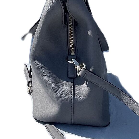 Kate Spade Grey Saffiano Leather Shoulder Handbag - Picture 6 of 12